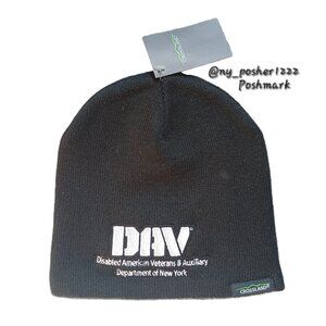 𝖢𝖱𝖮𝖲𝖲𝖫𝖠𝖭𝖣 𝗗𝗔𝗩 & Auxiliary Department of New York Knit Beanie Black